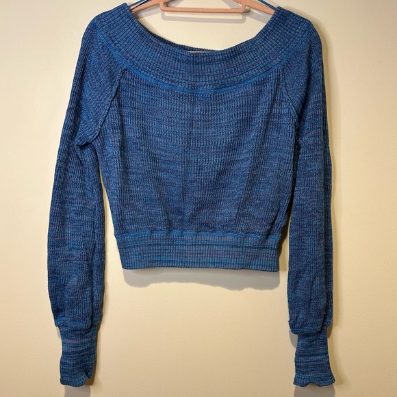 free people sugar rush off the shoulder sweater size medium - Picture 2 of 4